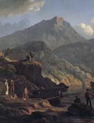 John Knox Landscape with Tourists at Loch Katrine France oil painting art